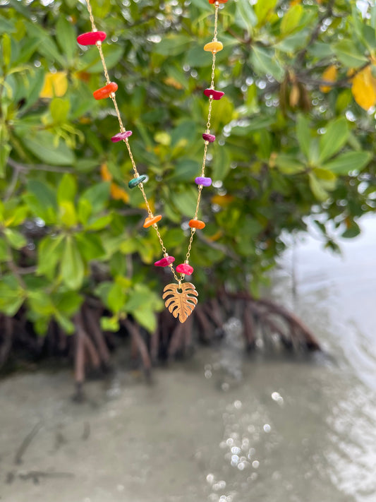 Monstera Necklace