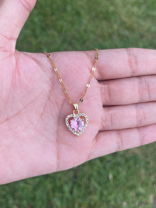 Pinky Heart Necklace